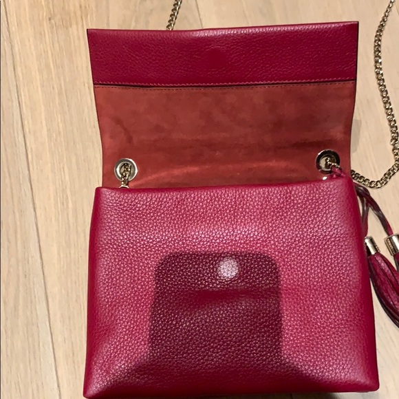 Lanvin Red Leather Crossbody Bag - Picture 3 of 6
